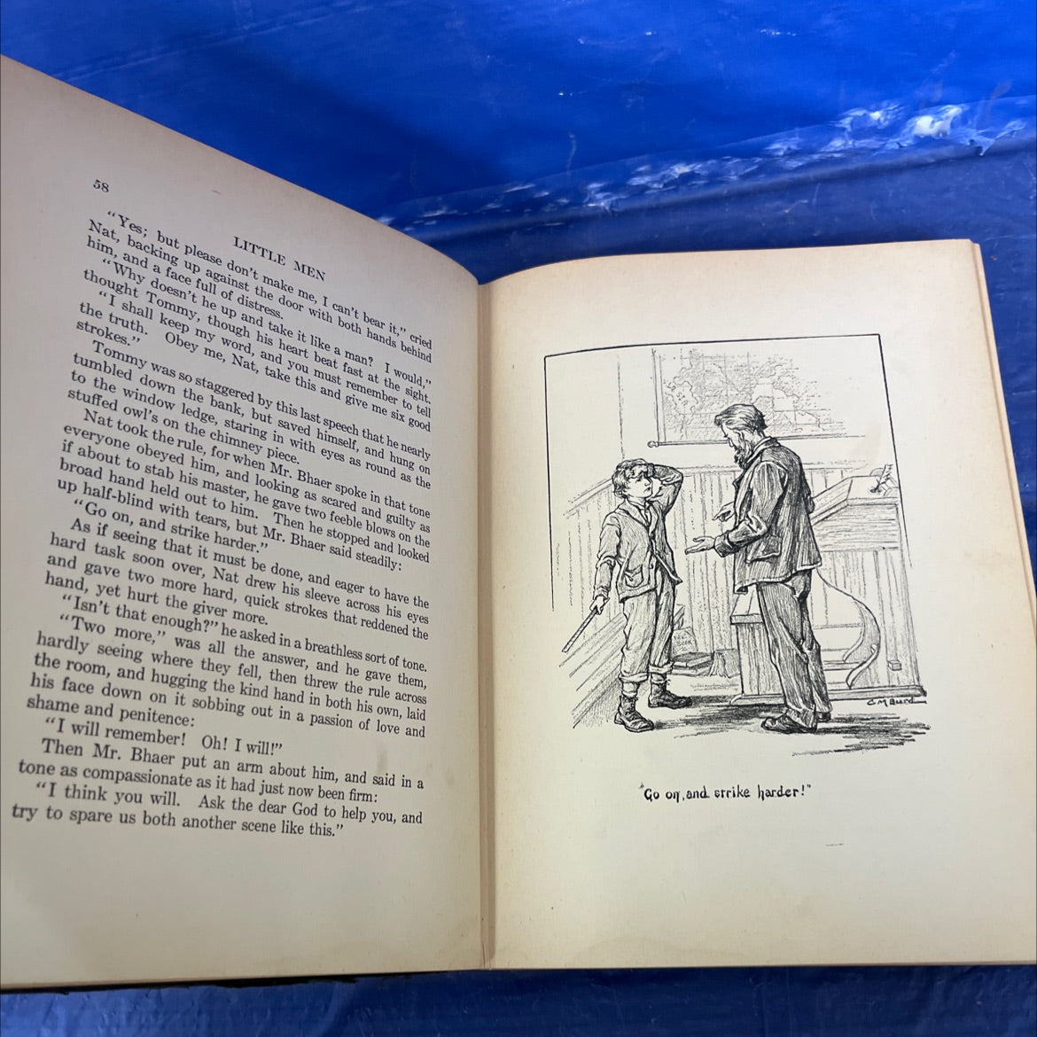 little men book, by louisa m. alcott, 1928 Hardcover image 4