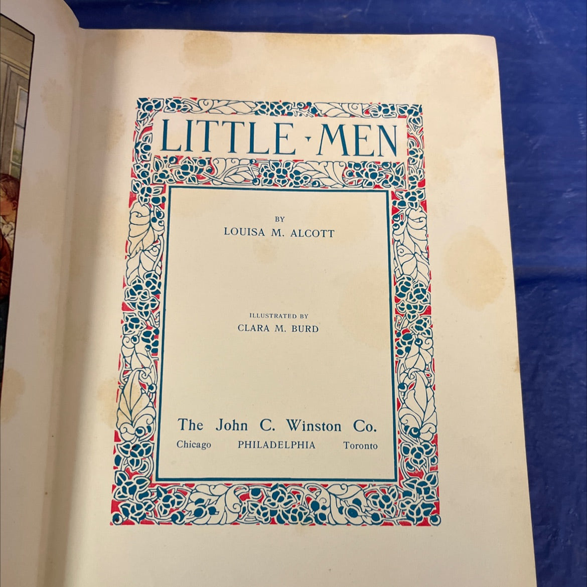 little men book, by louisa m. alcott, 1928 Hardcover image 2