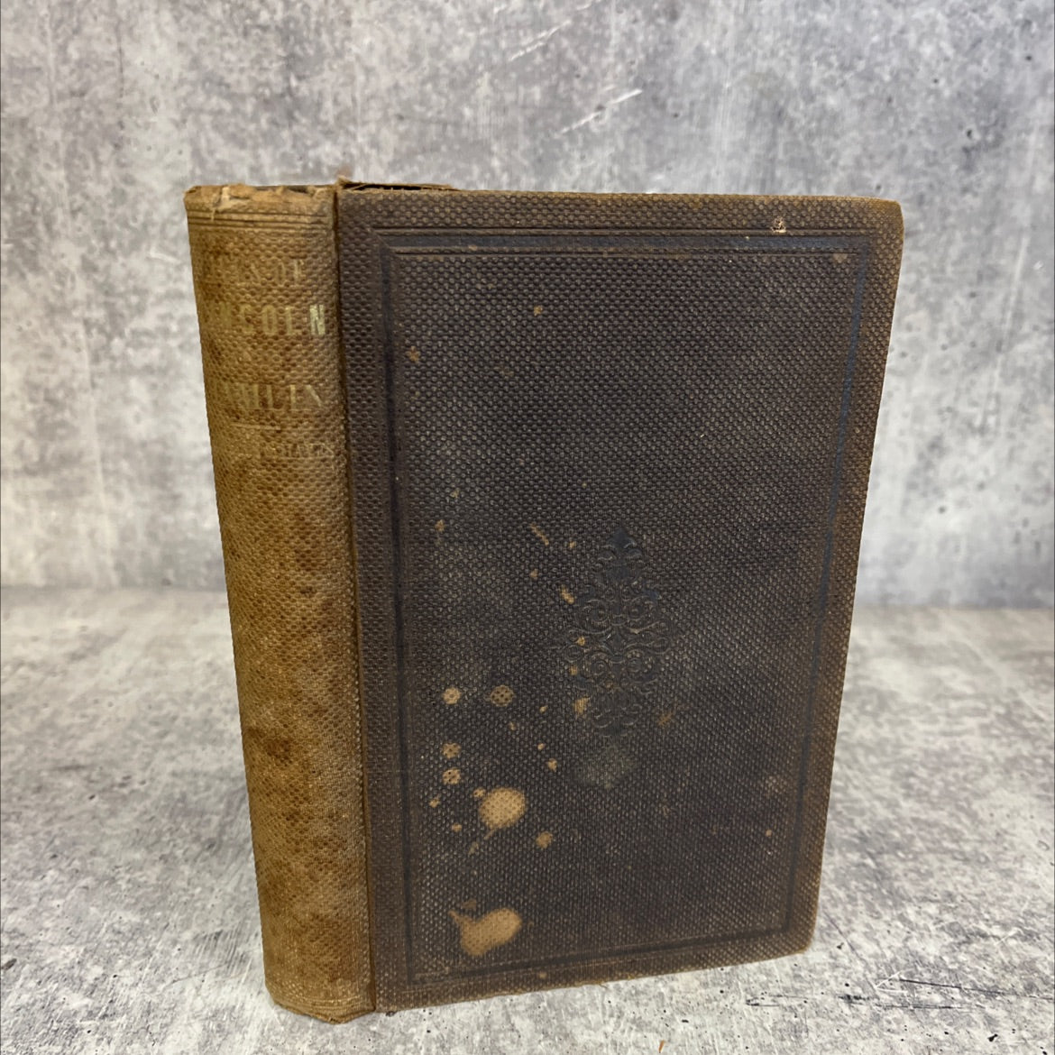 lives and speeches abraham lincoln and hannibal hamlin book, by unknown, 1860 Hardcover, Rare, Antique image 1