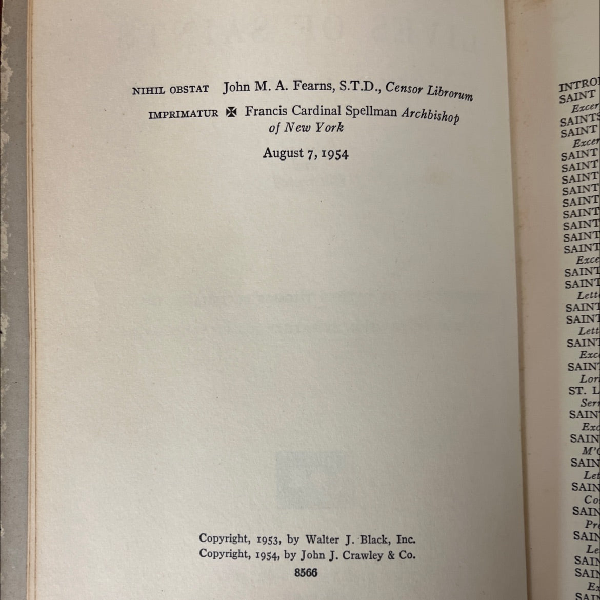 lives of saints with excerpts from their writings selected and illustrated book, by father thomas plassmann, o.f.m., image 3