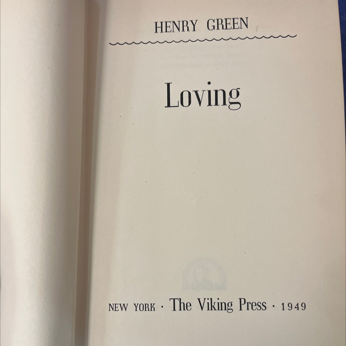 loving book, by henry green, 1949 Hardcover image 2