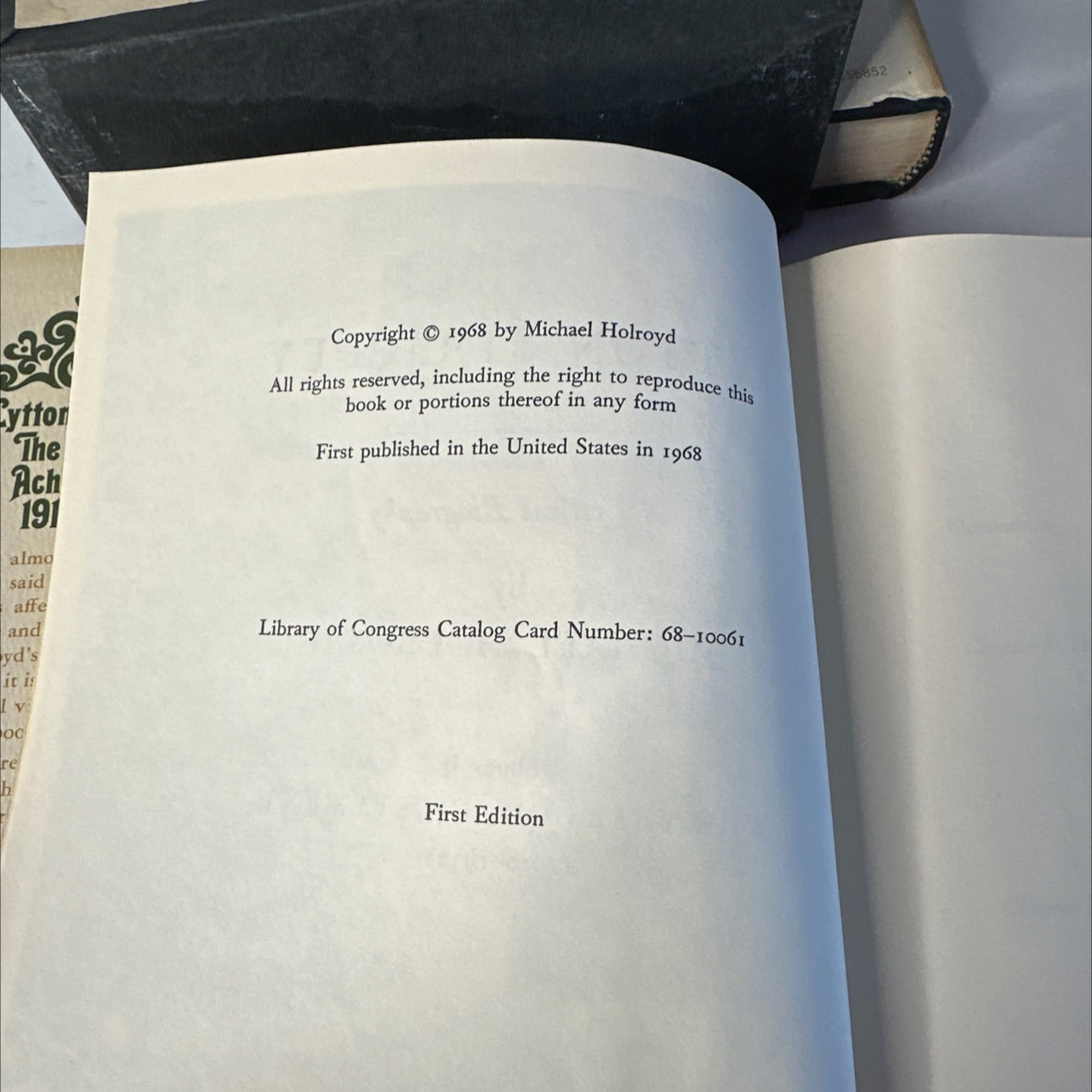 2 volume set - lytton strachey the unknown years 1880-1910 book, by michael holroyd, 1968 Hardcover, First Edition, image 3