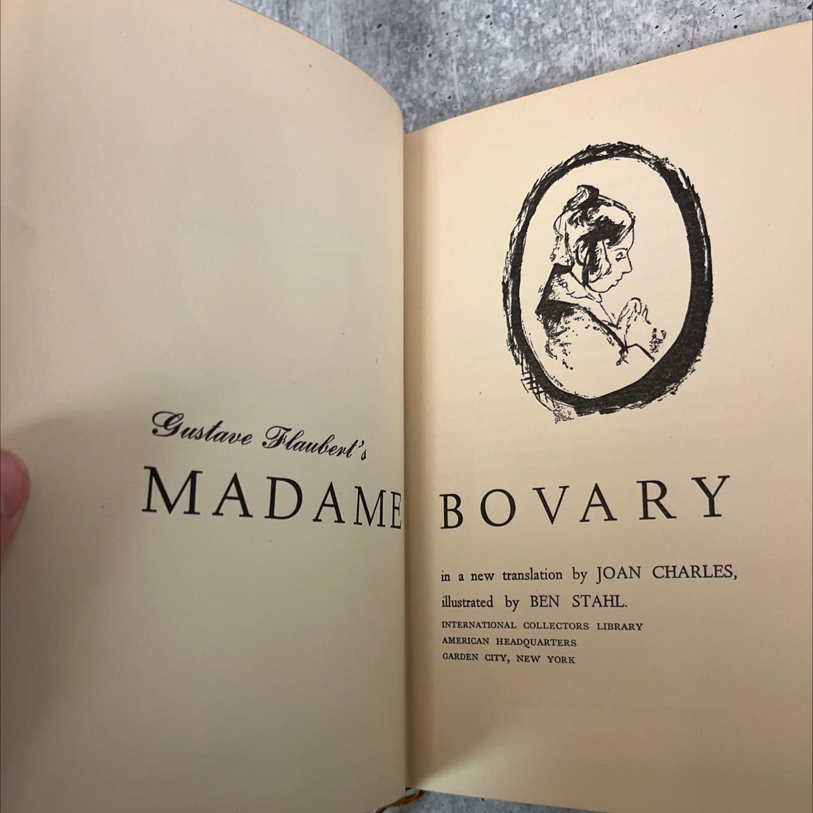 madame bovary book, by gustave flaubert, 1949 Hardcover image 2