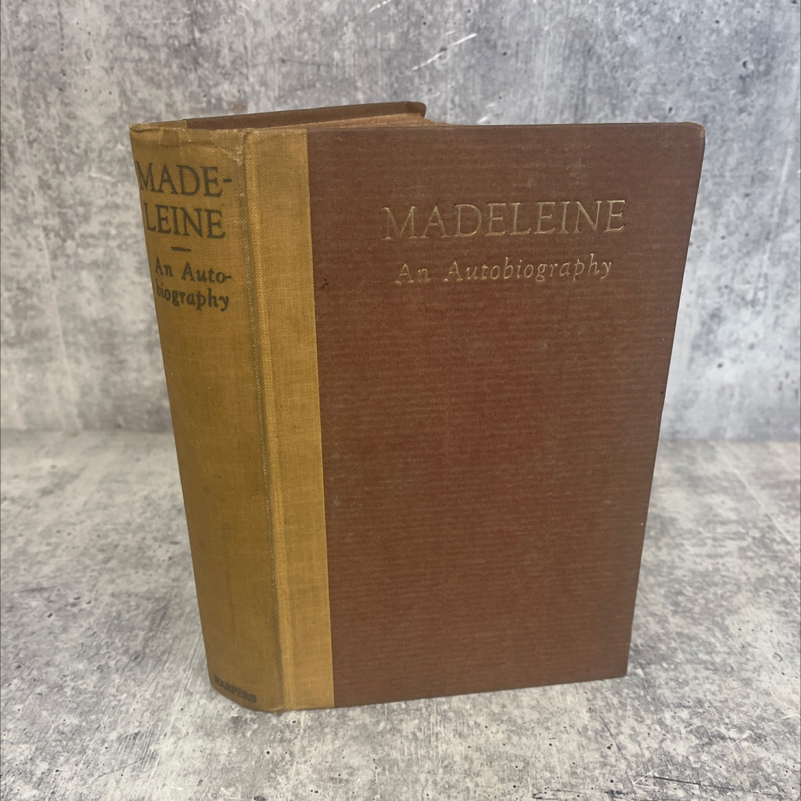 madeleine an autobiography book, by unknown, 1919 Hardcover, Antique image 1