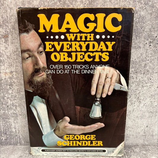 magic with everyday objects book, by george schindler, 1976 Hardcover image 1