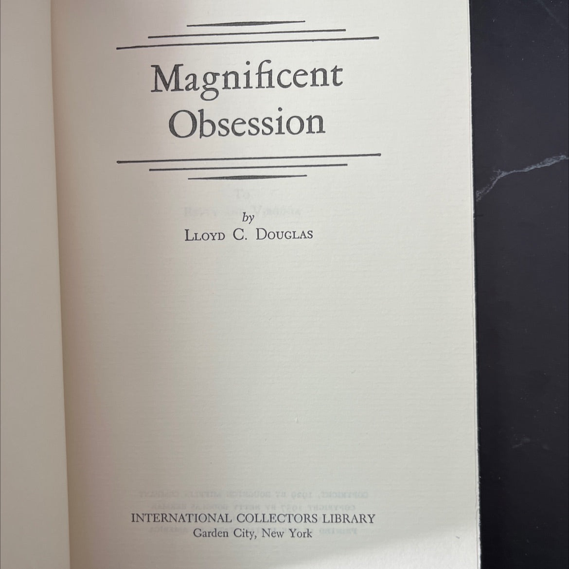 magnificent obsession book, by lloyd c. douglas, 1957 Hardcover, Vintage image 2