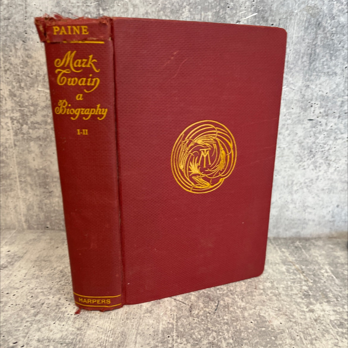 mark twain a biography book, by albert bigelow paine, 1912 Hardcover image 1