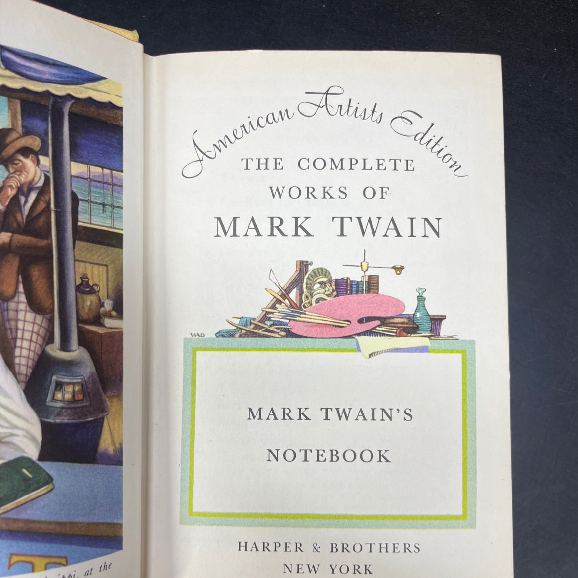 mark twain's notebook book, by mark twain, 1935 Hardcover image 2