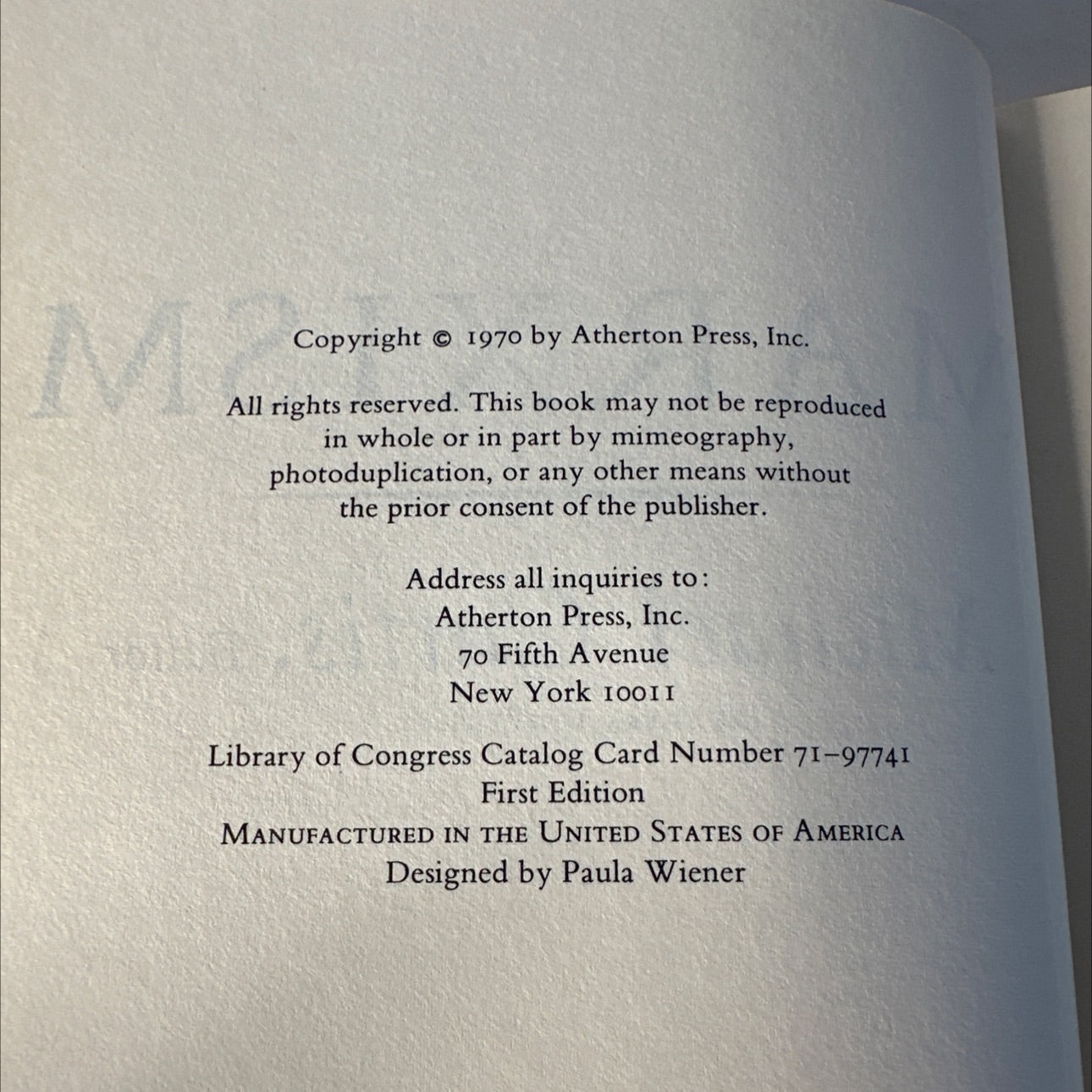 SIGNED marxism book, by michael curtis, 1970 Hardcover image 3