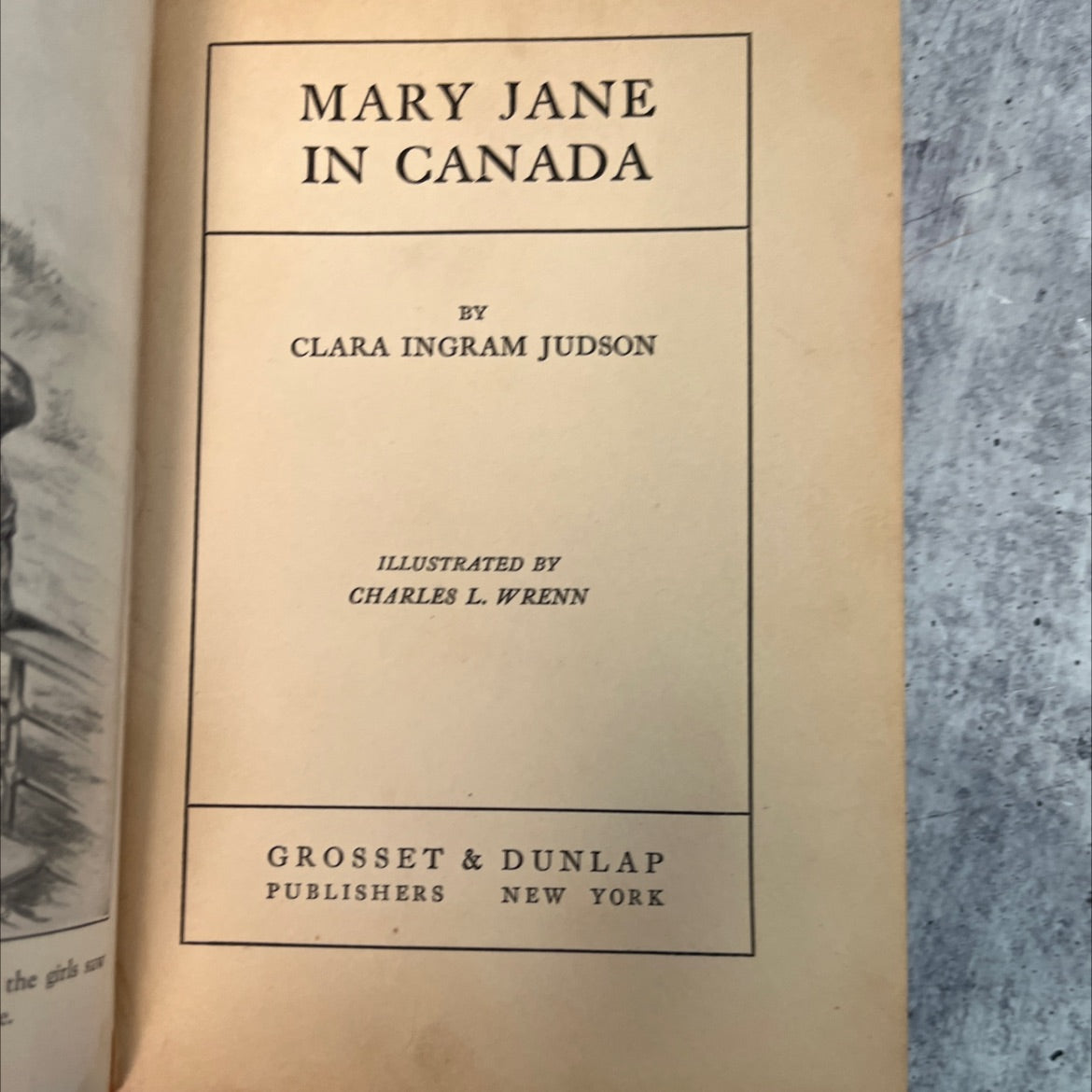 mary jane in canada book, by clara ingram judson, 1924 Hardcover, Antique image 2