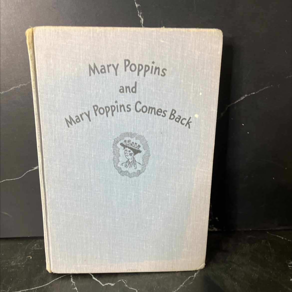 mary poppins and mary poppins comes back book, by p. l. travers, 1963 Hardcover, Vintage, Heavily Used image 1