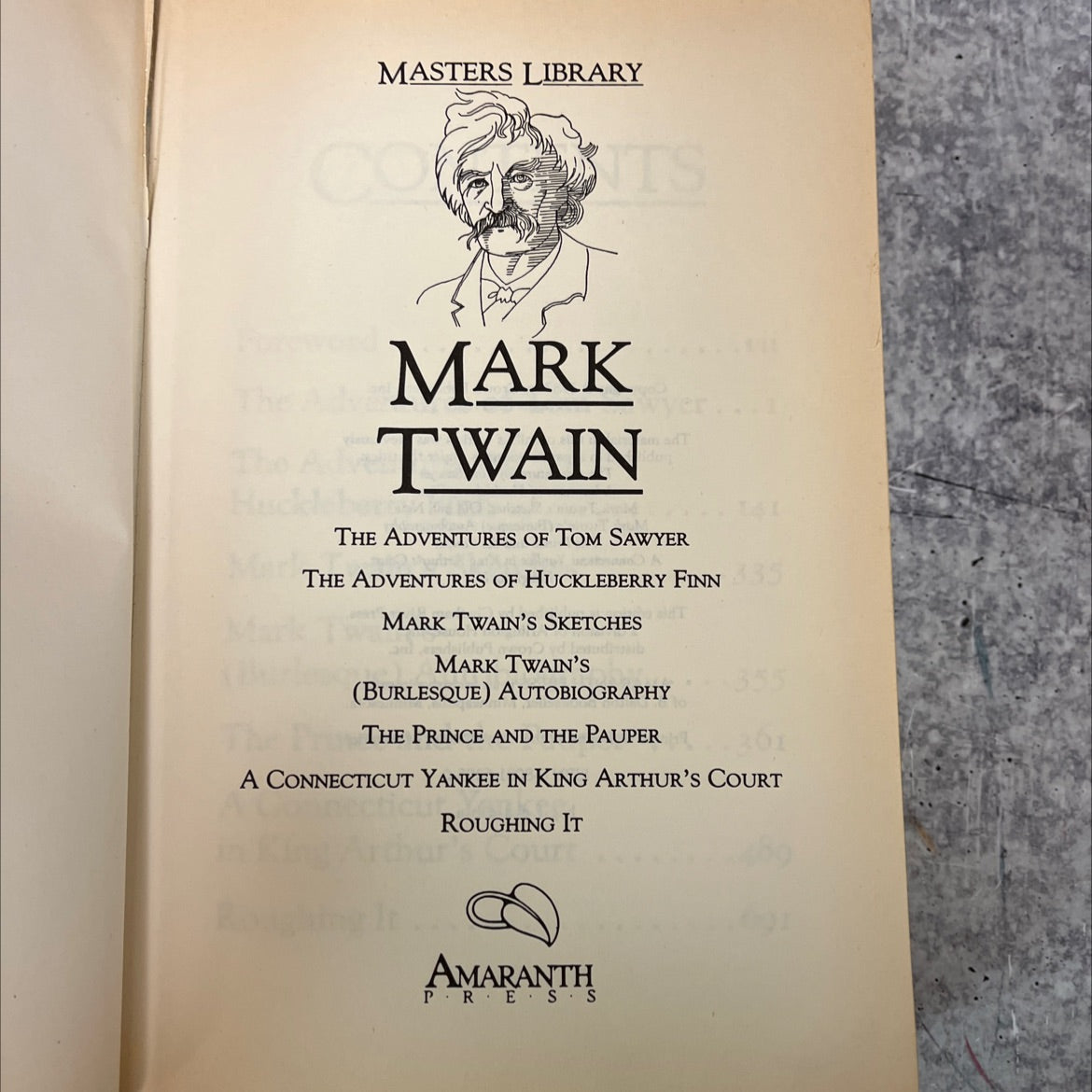 masters library its mark twain book, by mark twain, 1982 Leather image 2