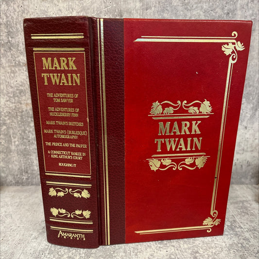 masters library its mark twain book, by mark twain, 1982 Leather image 1