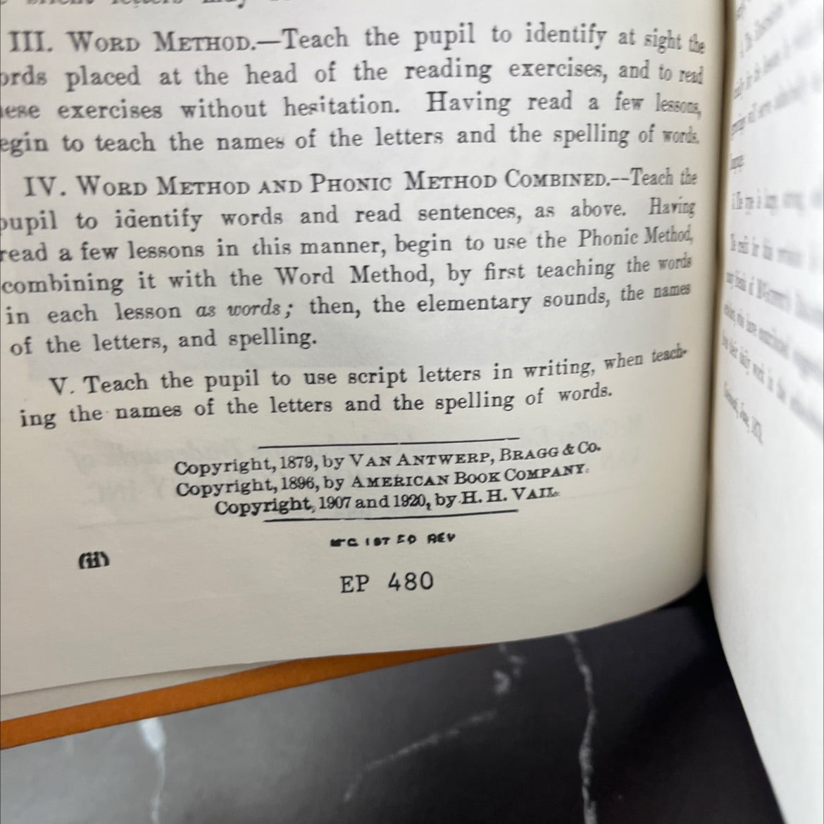 mcguffey's first eclectic reader book, by unknown, 1920 Hardcover, Antique image 3