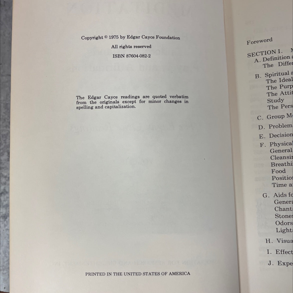 meditation part ii: meditation, endocrine glands, prayer, and affirmations the edgar cayce readings volume 3 book, by image 3