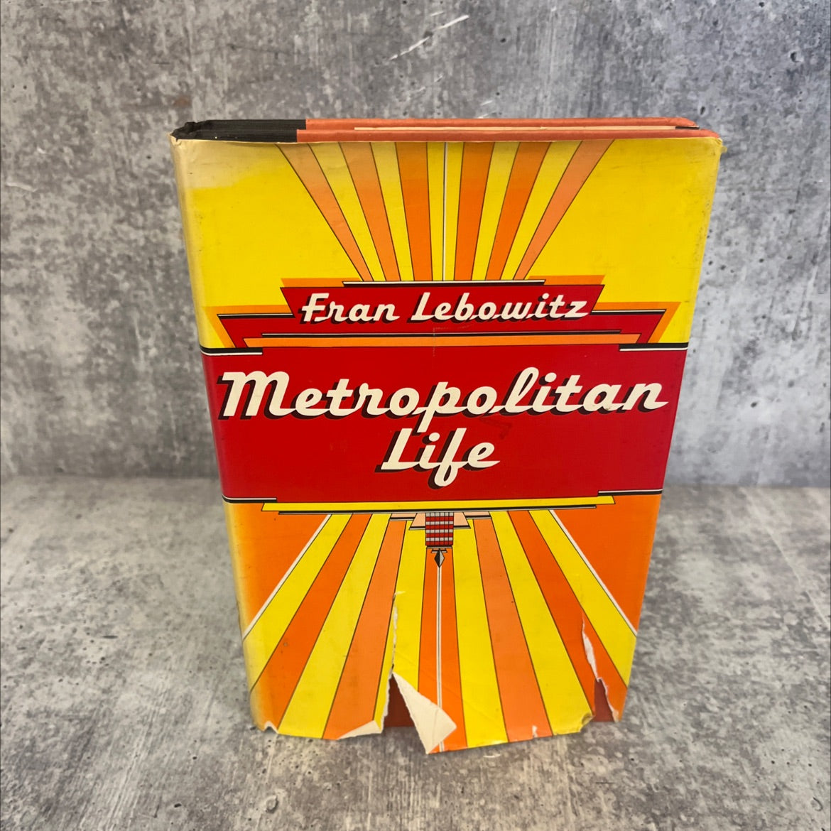 metropolitan life book, by Fran Lebowitz, 1978 Hardcover image 1