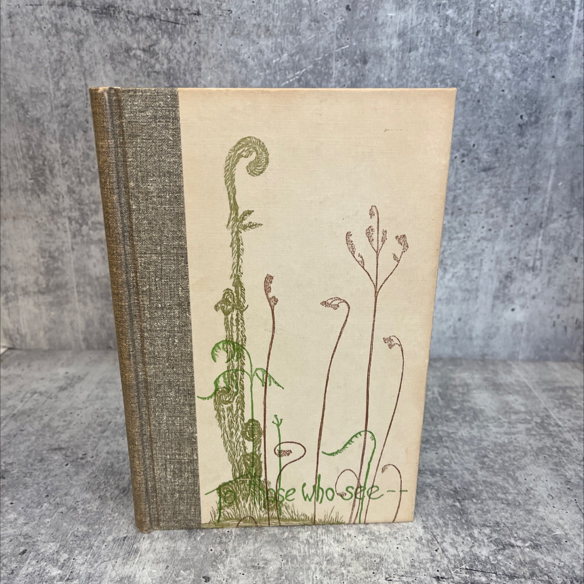 SIGNED michigan to those who see book, by gwen frostic swantoista, 1965 Hardcover, First Edition, Vintage image 1