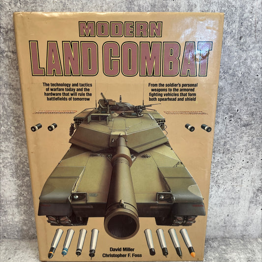 modern land combat book, by david miller, christopher f. foss, 1987 Hardcover image 1