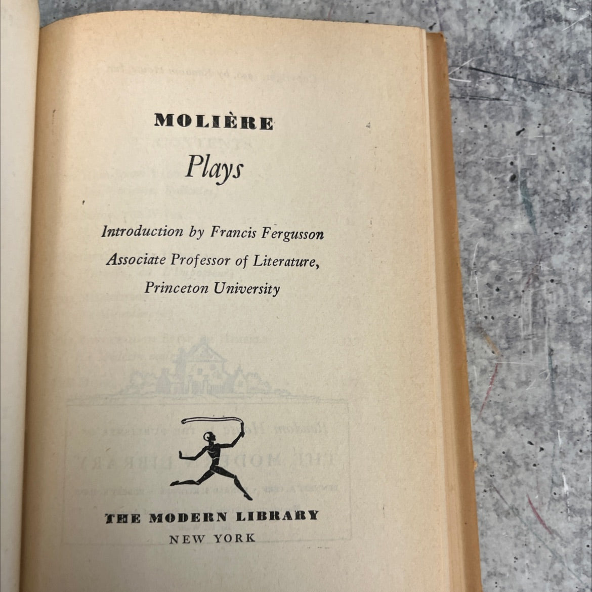 molière plays book, by not stated, 1950 Hardcover image 2