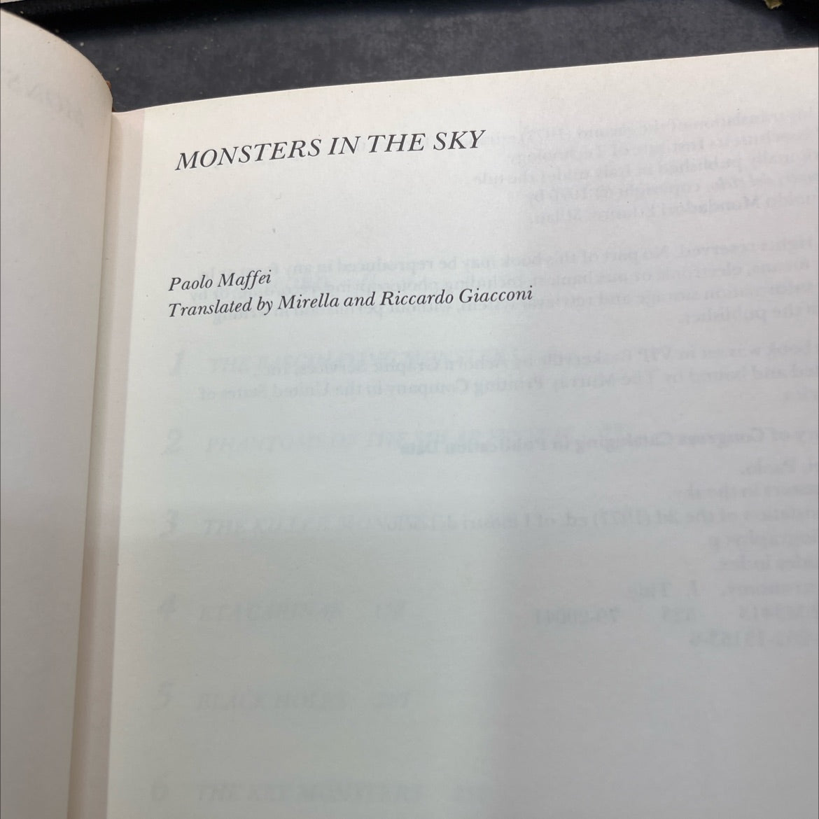 monsters in the sky book, by Paolo Maffei, 1980 Hardcover image 2