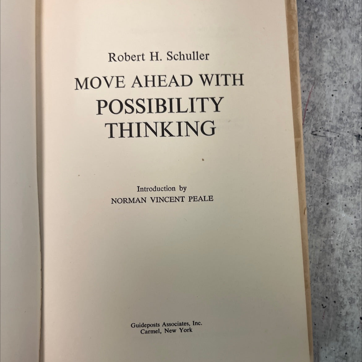 move ahead with possibility thinking book, by Robert H. Schuller, 1967 Hardcover, Vintage image 2