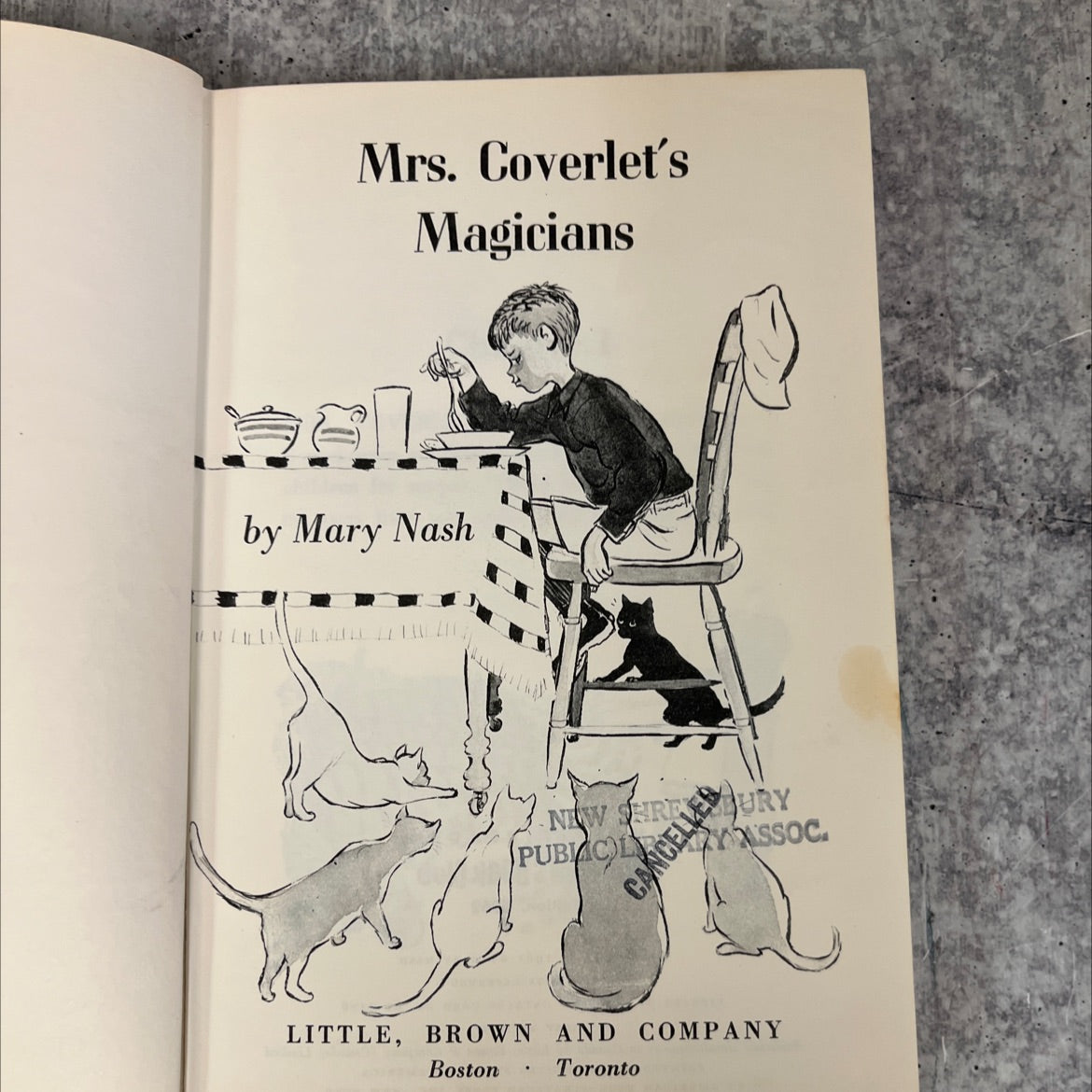 mrs. coverlet's magicians book, by mary nash, 1962 Hardcover, Vintage image 2