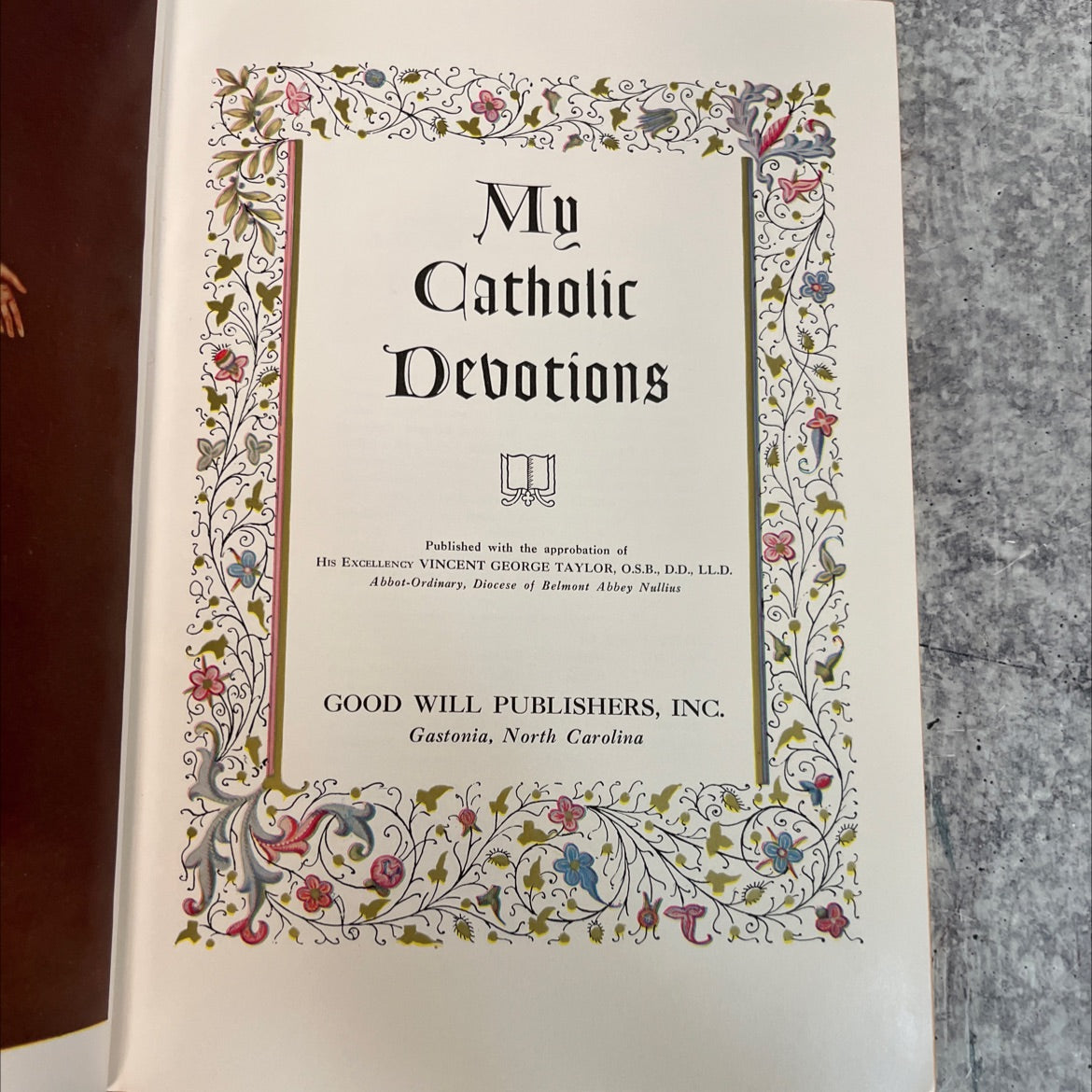 my catholic devotions book, by unknown, 1955 Hardcover, Vintage image 2