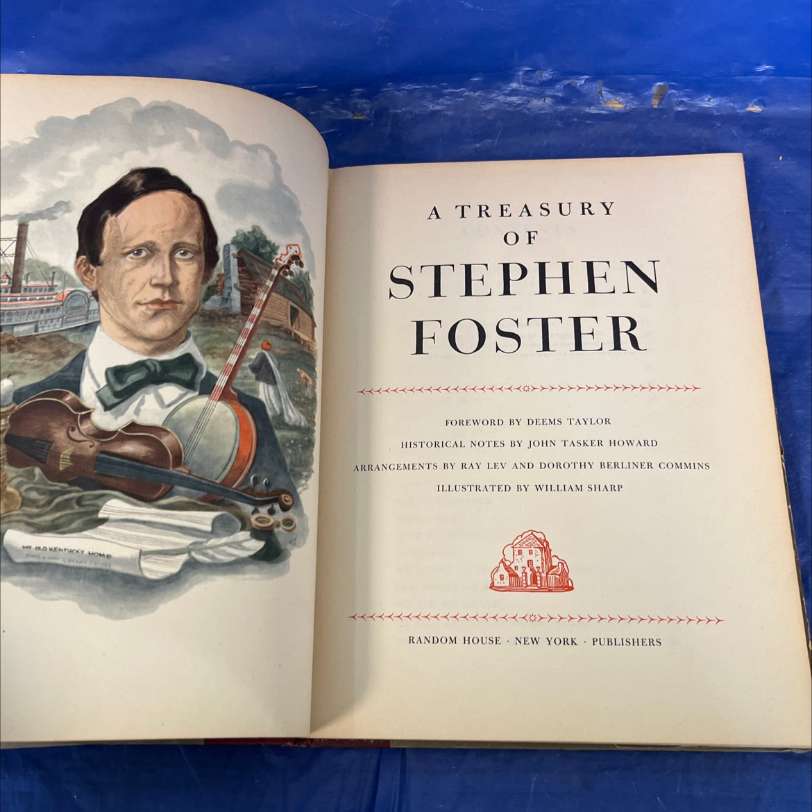 my old kentucky home book, by stephen foster, 1946 Hardcover image 2