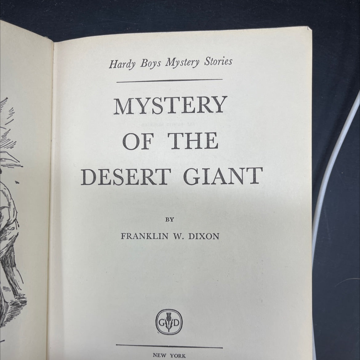 mystery of the desert giant book, by franklin w. dixon, 1961 Hardcover image 2