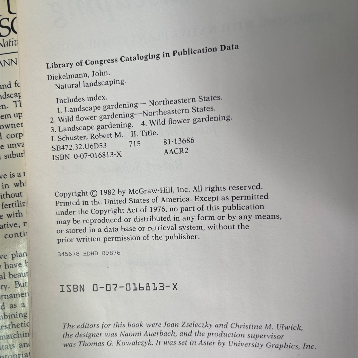 natural landscaping designing with native plant communities book, by john diekelmann & robert schuster, 1970 Hardcover image 4