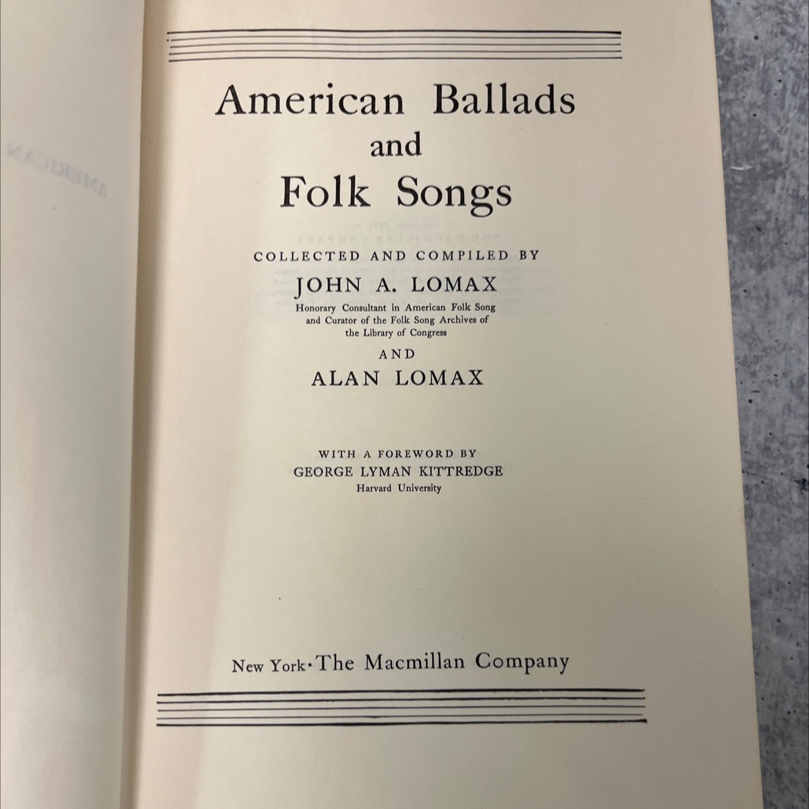 nazism american ballads and folk songs book, by john a. lomax, alan lomax, 1970 Hardcover, Vintage image 2