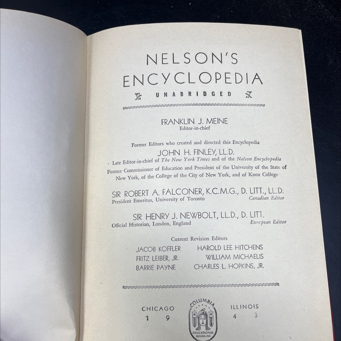 nelson's encyclopedia unabriged book, by franklin j. meine, 1940 Hardcover image 2