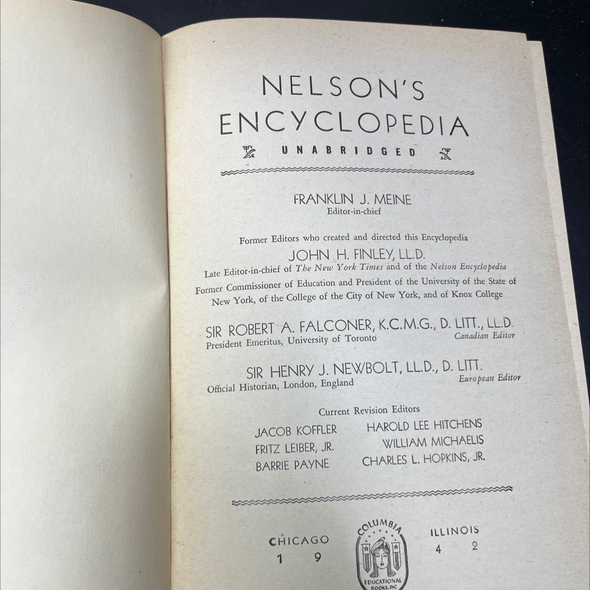 nelson's encyclopedia unabridged book, by franklin j. meine, 1940 Hardcover image 2