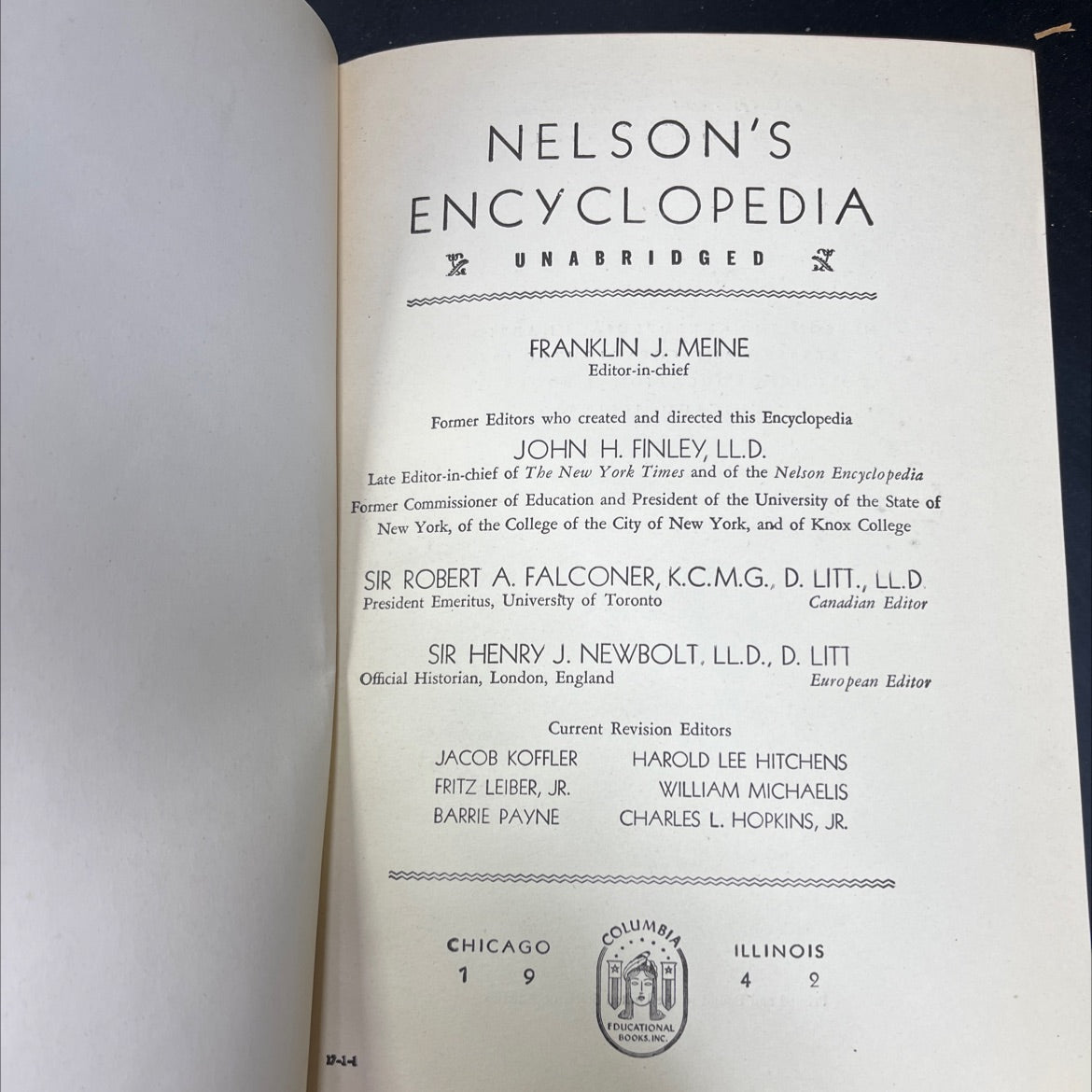 nelson's encyclopedia unabridged book, by franklin j. meine, 1940 Hardcover image 2