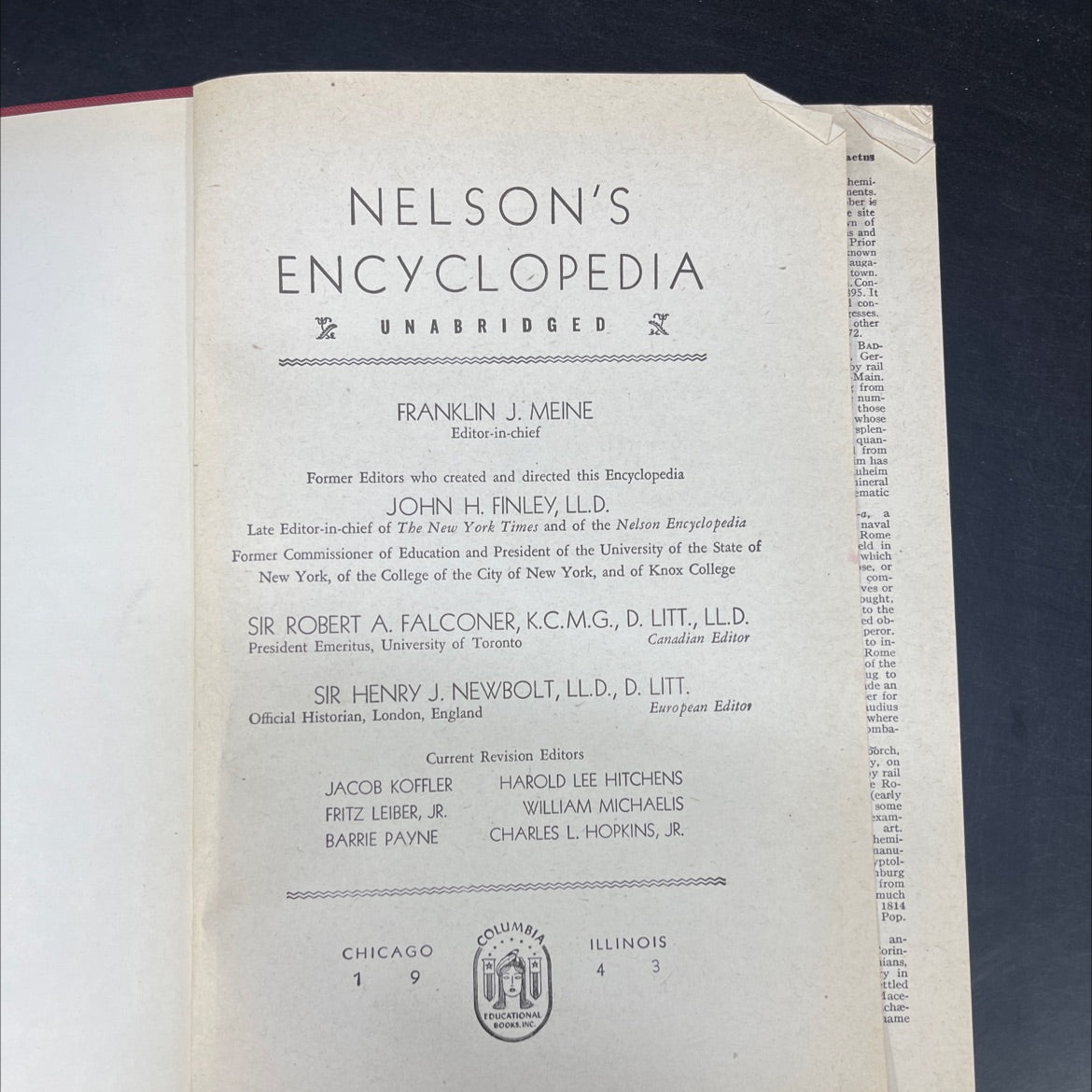 nelson's encyclopedia unabridged book, by franklin j. meine, 1940 Hardcover image 2