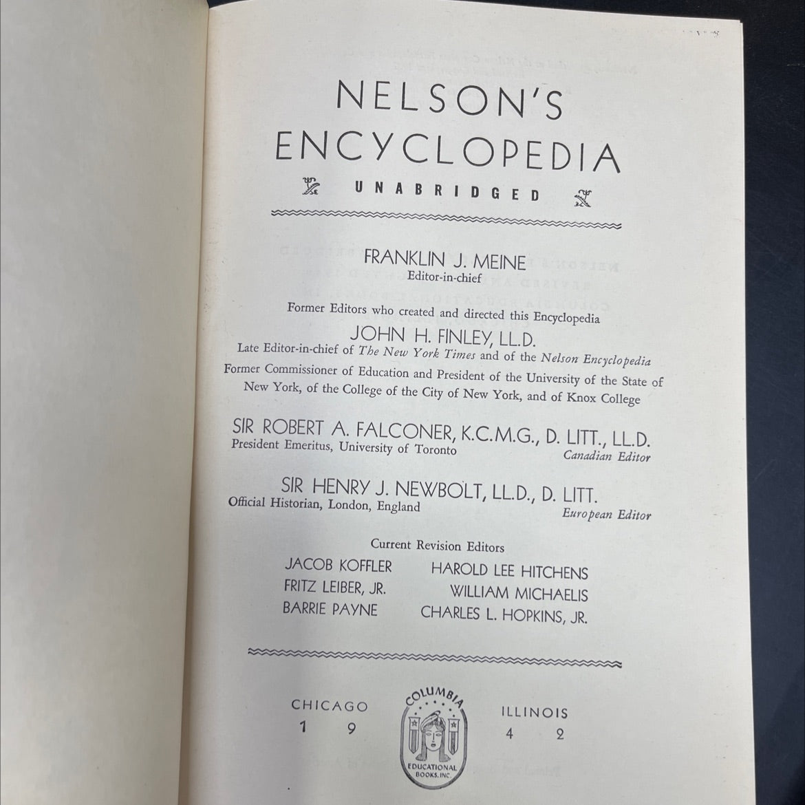 nelson's encyclopedia unabridged book, by franklin j. meine, 1940 Hardcover image 2