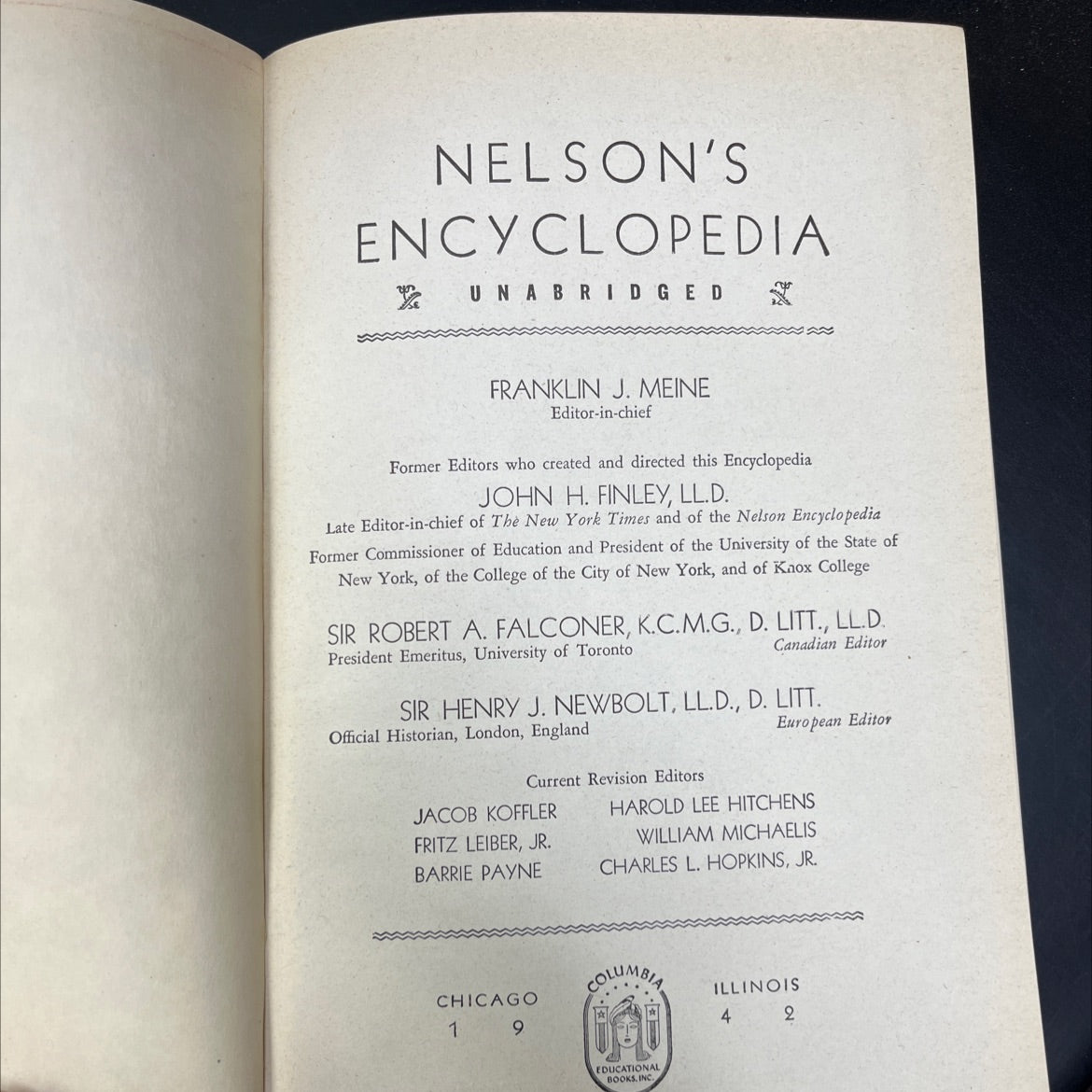 nelson's encyclopedia unabriged book, by franklin j. meine, 1940 Hardcover image 2