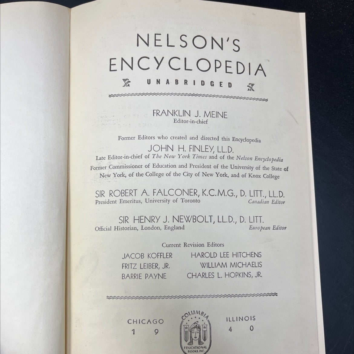 nelson's encyclopedia unabriged book, by franklin j. meine, 1940 Hardcover image 2