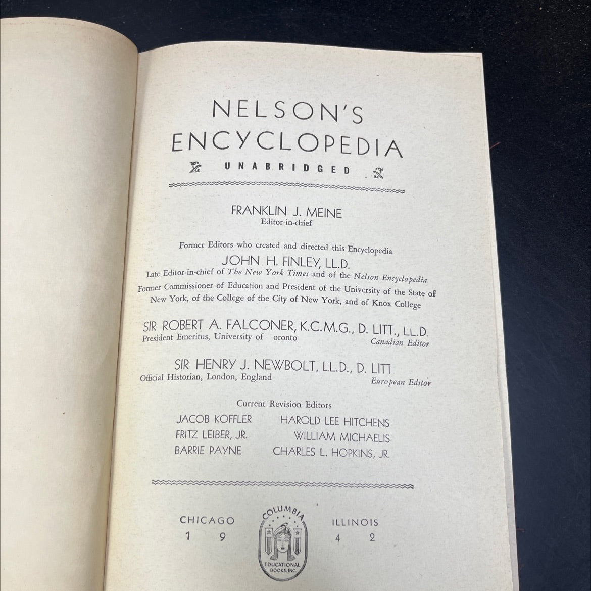 nelson's encyclopedia unabriged book, by franklin j. meine, 1940 Hardcover image 2