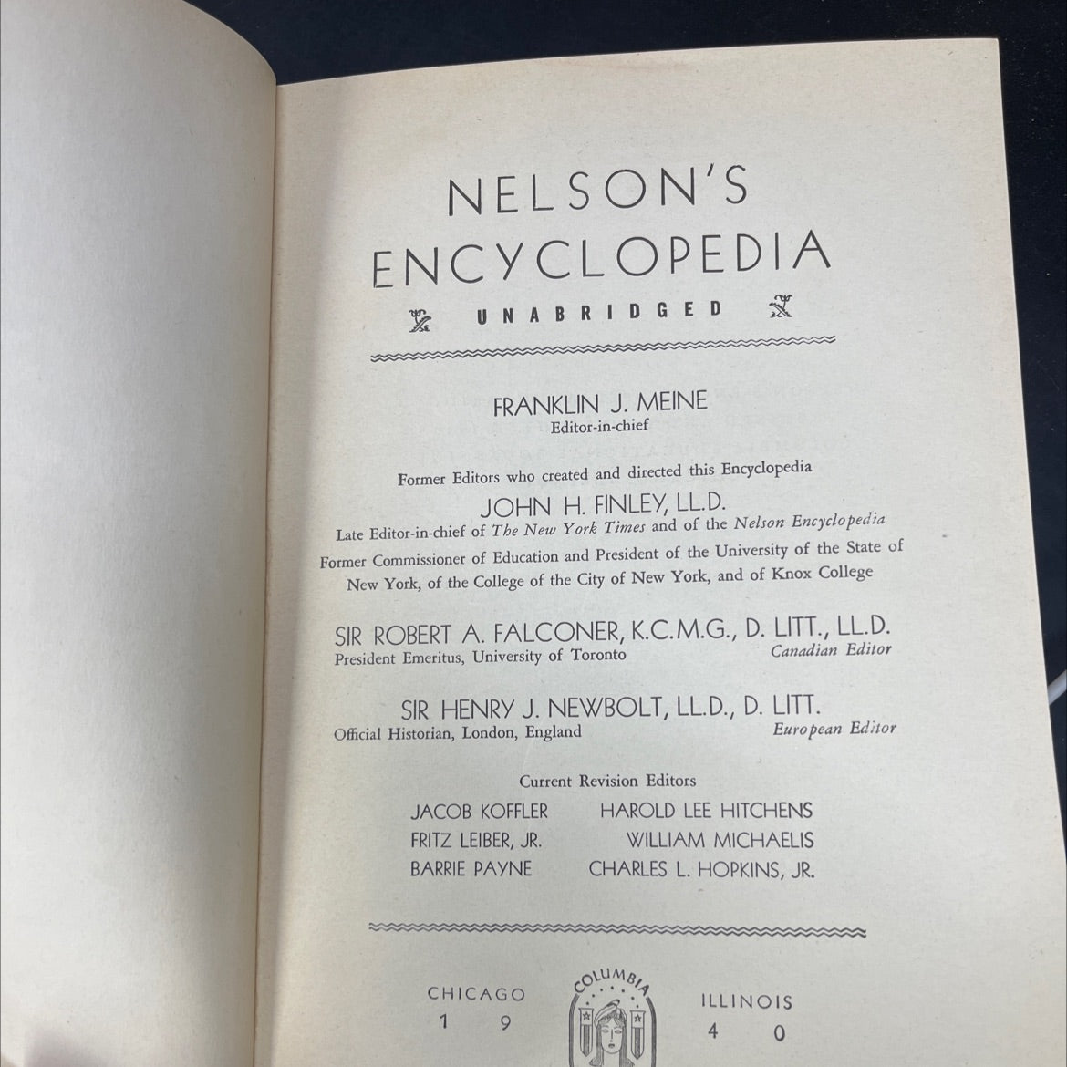 nelson's encyclopedia unabriged book, by franklin j. meine, 1940 Hardcover image 2