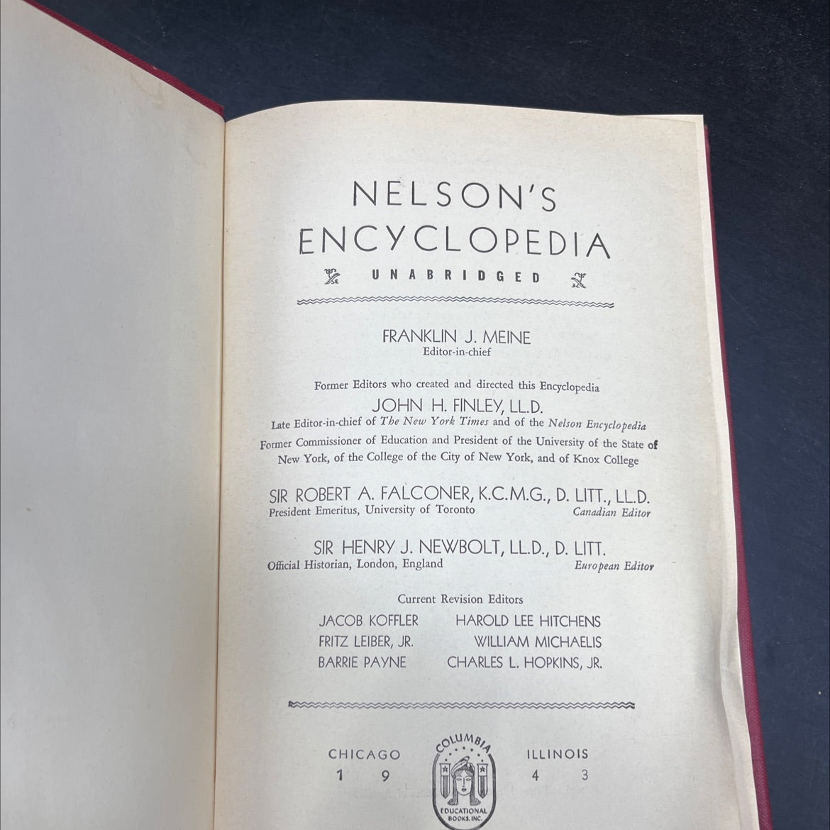 nelson's encyclopedia unabriged book, by franklin j. meine, 1940 Hardcover image 2