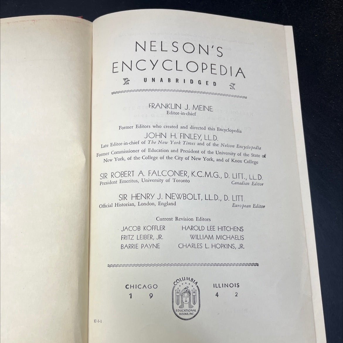 nelson's encyclopedia unabriged book, by franklin j. meine, 1940 Hardcover image 2