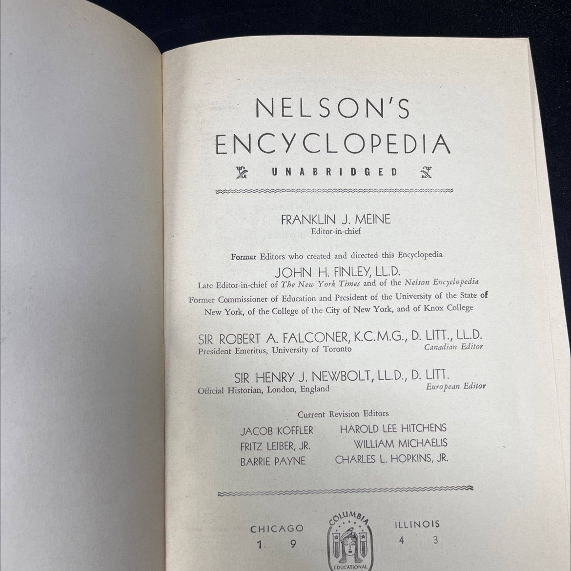 nelson's encyclopedia unabriged book, by franklin j. meine, 1940 Hardcover image 2