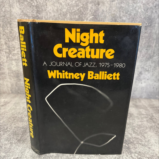 night creature book, by Whitney Balliett, 1981 Hardcover image 1