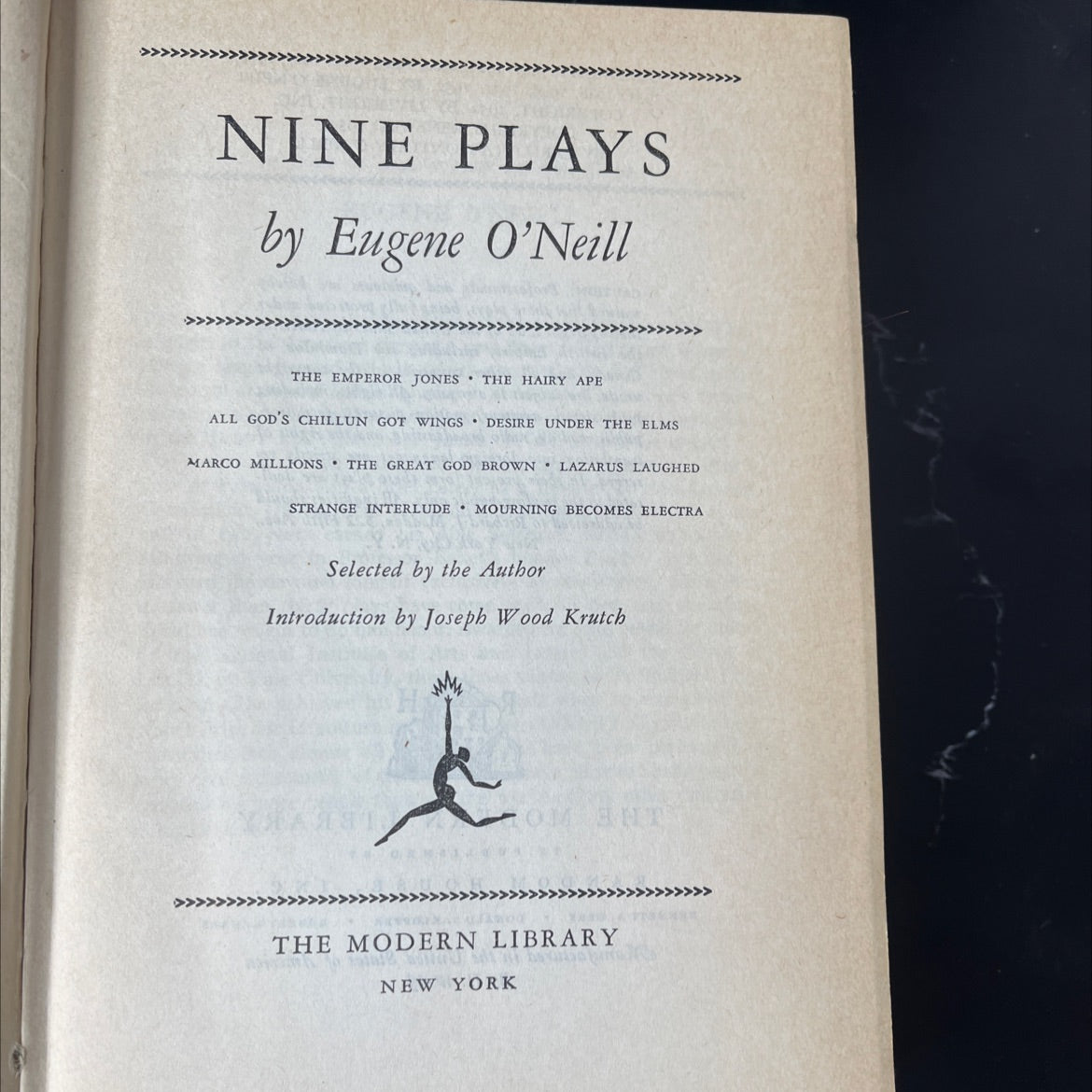 nine plays book, by eugene o'neill, 1952 Hardcover image 2