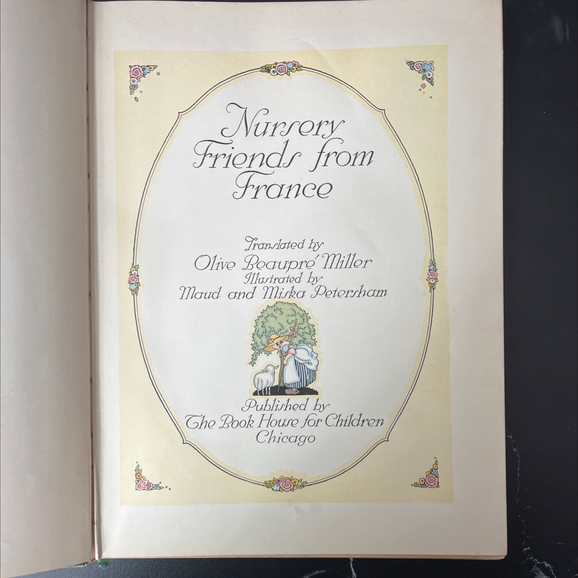 nursery friends from france book, by olive beaupré miller, 1927 Hardcover, Antique image 2