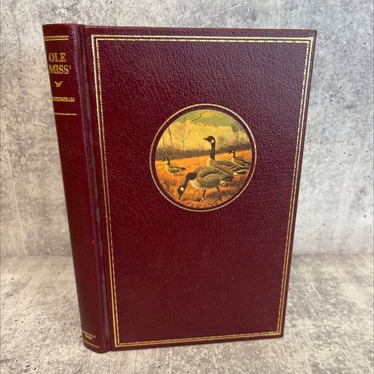 ole miss book, by nash buckingham, 1992 Leather, Rare image 1