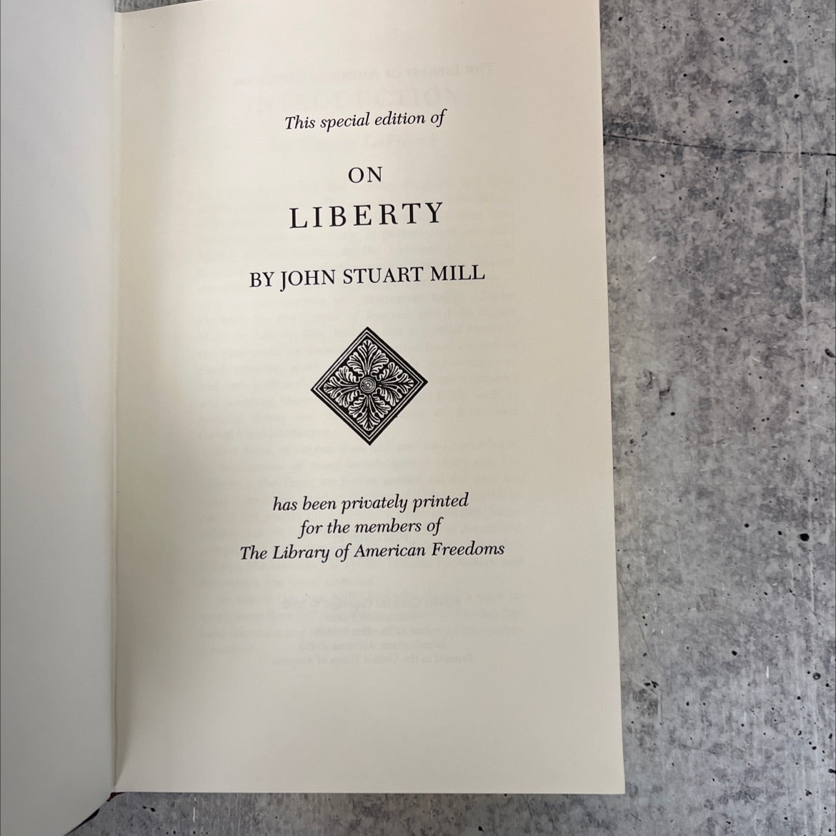 on liberty book, by john stuart mill, 2002 Leather image 2