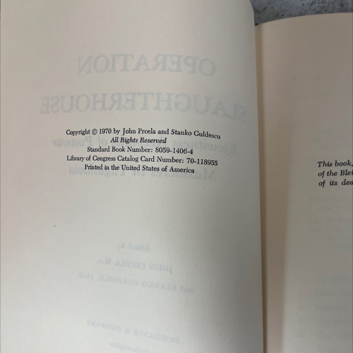 operation slaughterhouse eyewitness accounts of postwar massacres in yugoslavia book, by john prcela, stanko guldescu, image 3