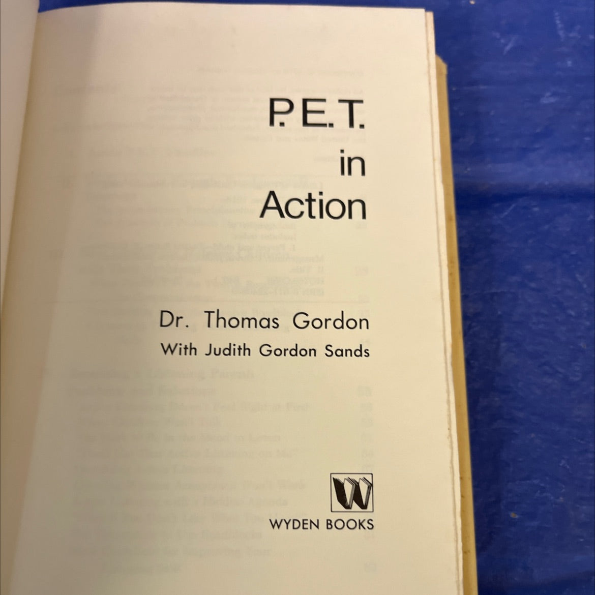 p.e.t. in action book, by Dr. Thomas Gordon, 1976 Hardcover image 2